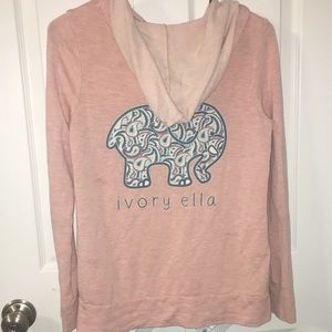 Pink Ivory Ella Zip-up Hoodie